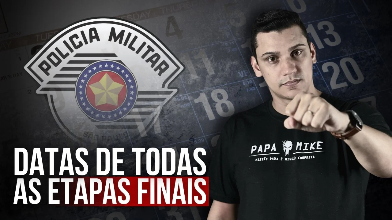 Como descobrir as datas das etapas finais do concurso de soldado da PM-SP