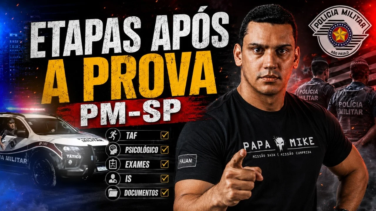 O que acontece depois da prova de Soldado da PM-SP? Conheça as cinco etapas