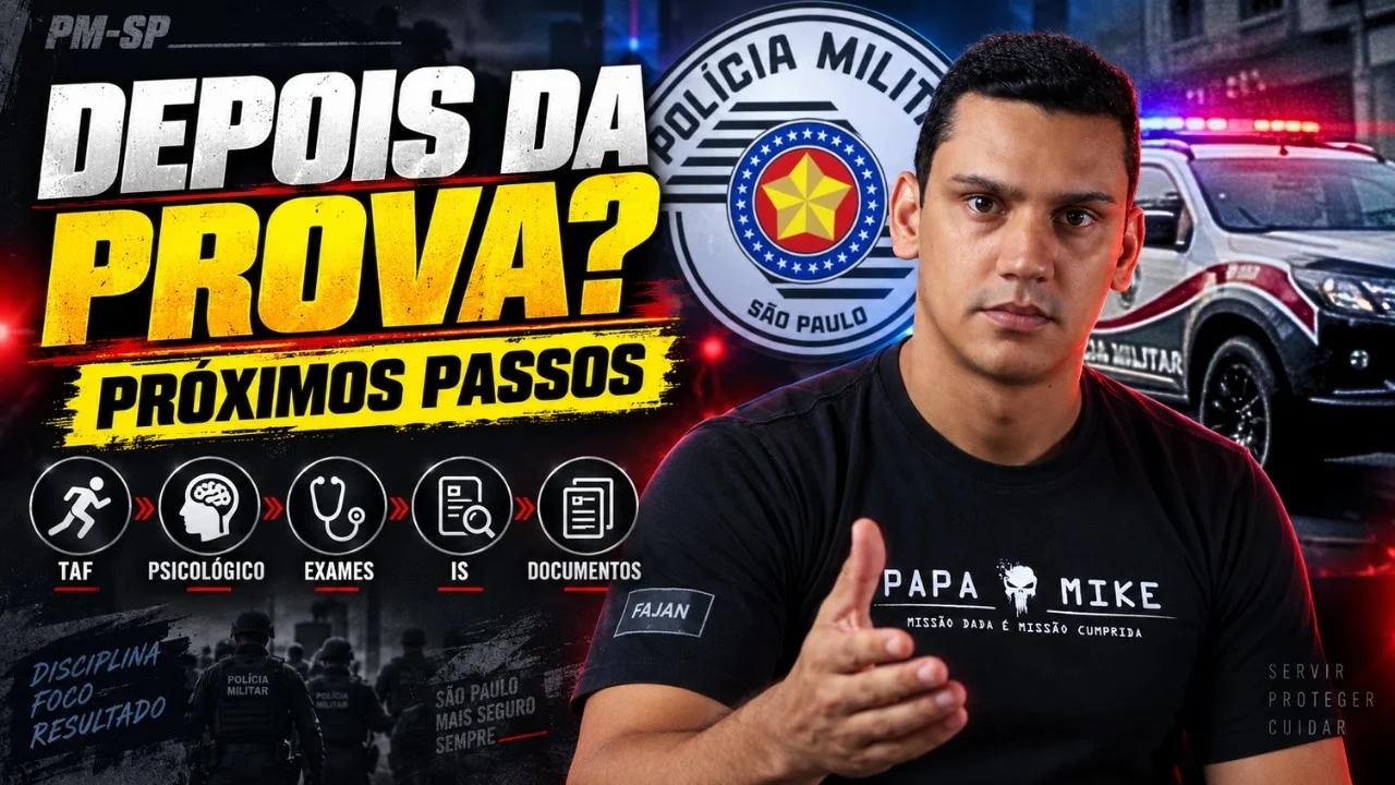 O que acontece depois da prova da PM-SP: gabarito, resultados e próximas etapas