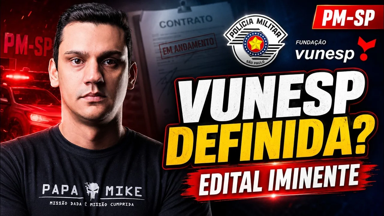 Contrato define Vunesp para concurso da PM-SP com 2 mil vagas