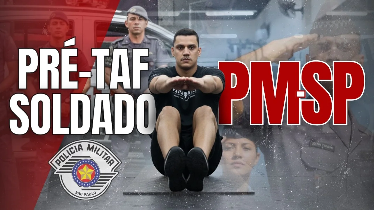 Pré-TAF da PM-SP: como executar barra, abdominal e tiro de 50 metros