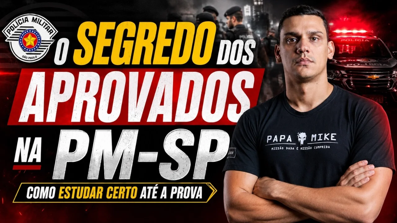 O segredo dos aprovados na PM-SP: disciplina nas atividades certas